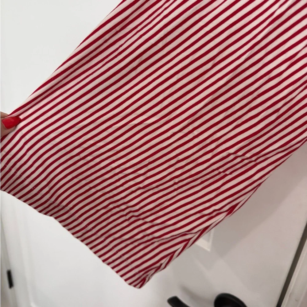 Red & White Striped Women's Pajama Set - Brand Unspecified